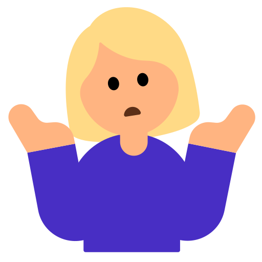 Woman Shrugging: Medium-Light Skin Tone