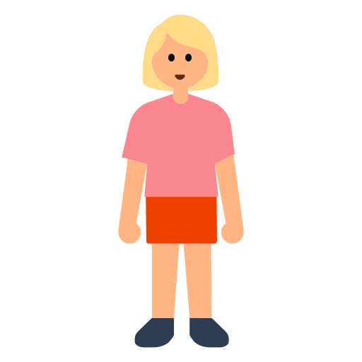 Woman Standing: Medium-Light Skin Tone