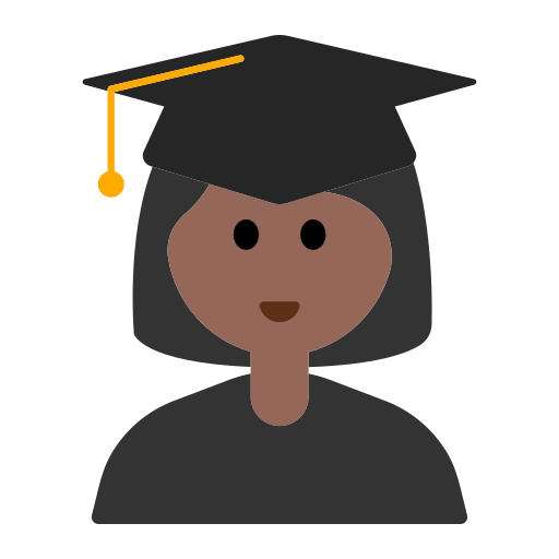 Woman Student: Medium-Dark Skin Tone