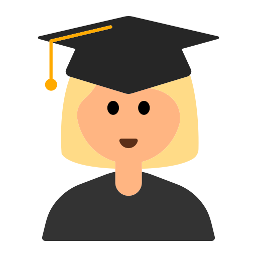 Woman Student: Medium-Light Skin Tone