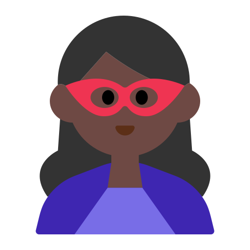 Woman Superhero: Dark Skin Tone
