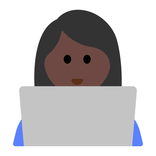 Woman Technologist: Dark Skin Tone
