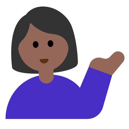 Woman Tipping Hand: Medium-Dark Skin Tone