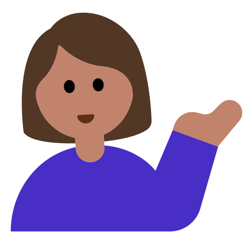 Woman Tipping Hand: Medium Skin Tone