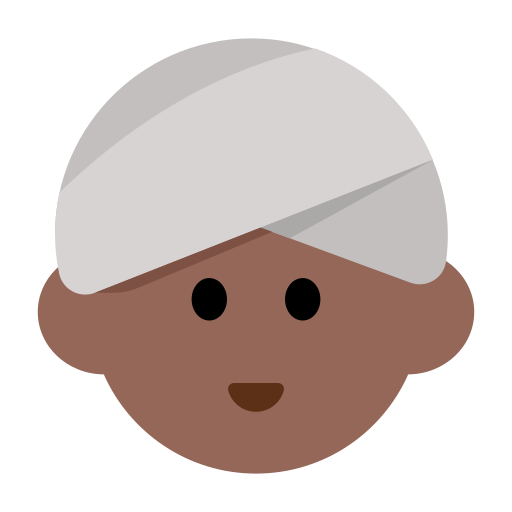 Woman Wearing Turban: Medium-Dark Skin Tone