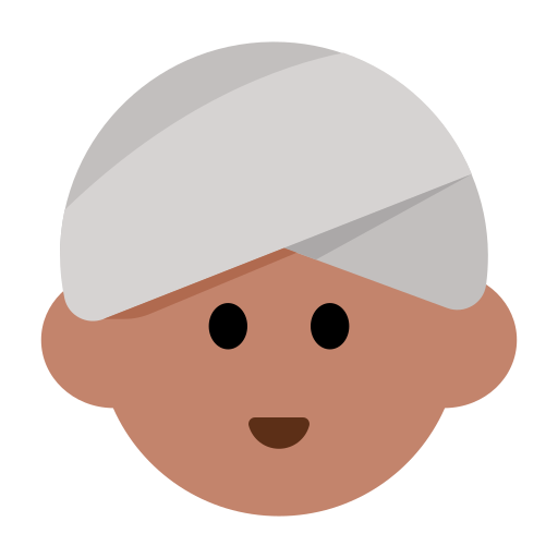 Woman Wearing Turban: Medium Skin Tone