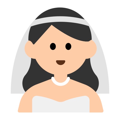 Woman with Veil: Light Skin Tone