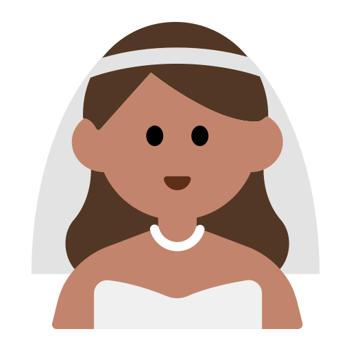 Woman with Veil: Medium Skin Tone