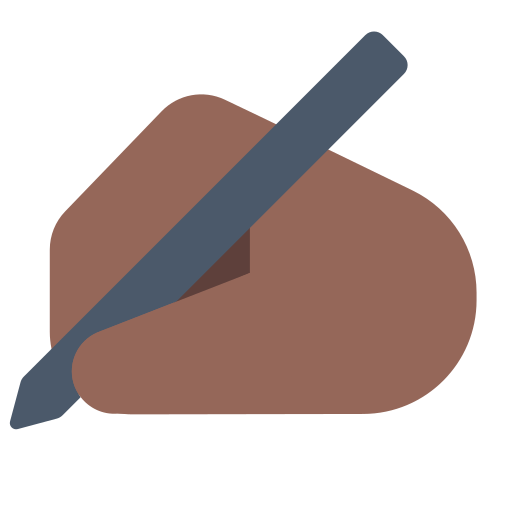 Writing Hand: Medium-Dark Skin Tone