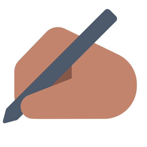 Writing Hand: Medium Skin Tone