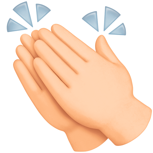Mani Che Applaudono: Carnagione Chiara