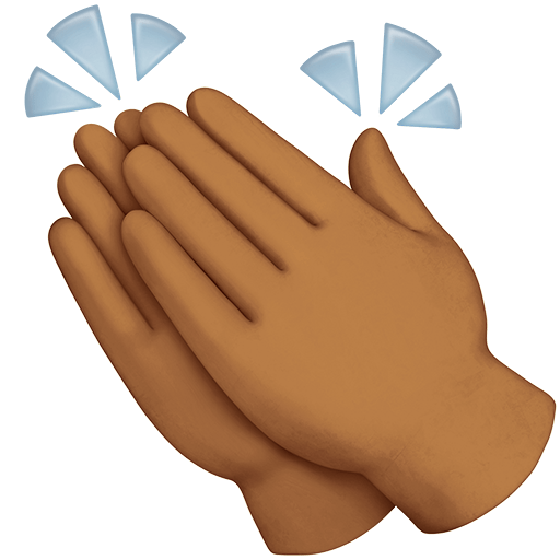 Mani Che Applaudono: Carnagione Medio-Scura