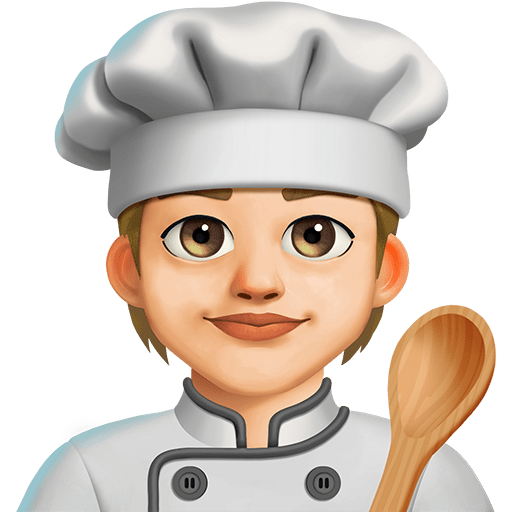Persona Che Cucina: Carnagione Medio-Chiara