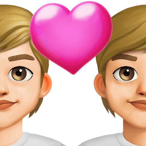 Coppia Con Cuore: Carnagione Medio-Chiara