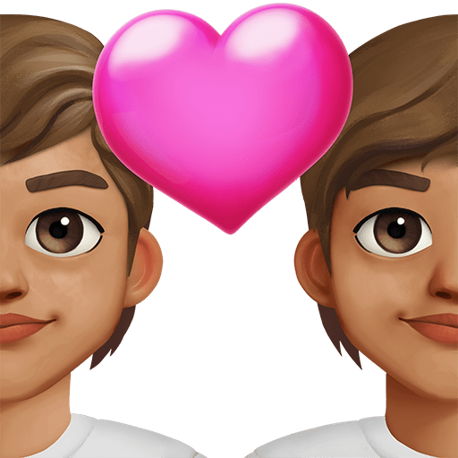 Coppia Con Cuore: Carnagione Media