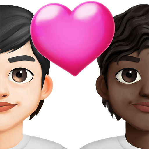 Coppia Con Cuore: Persona, Persona, Carnagione Chiara, Carnagione Scura