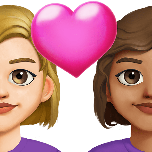 Coppia Con Cuore: Donna, Donna, Carnagione Medio-Chiara, Carnagione Media