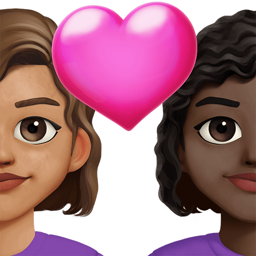 Coppia Con Cuore: Donna, Donna, Carnagione Media, Carnagione Scura