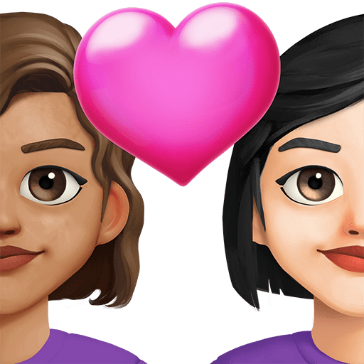 Coppia Con Cuore: Donna, Donna, Carnagione Media, Carnagione Chiara