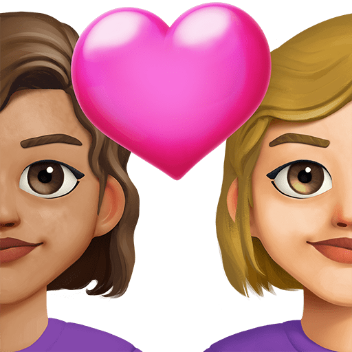 Coppia Con Cuore: Donna, Donna, Carnagione Media, Carnagione Medio-Chiara