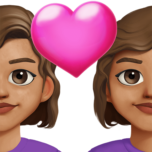 Coppia Con Cuore: Donna, Donna, Carnagione Media