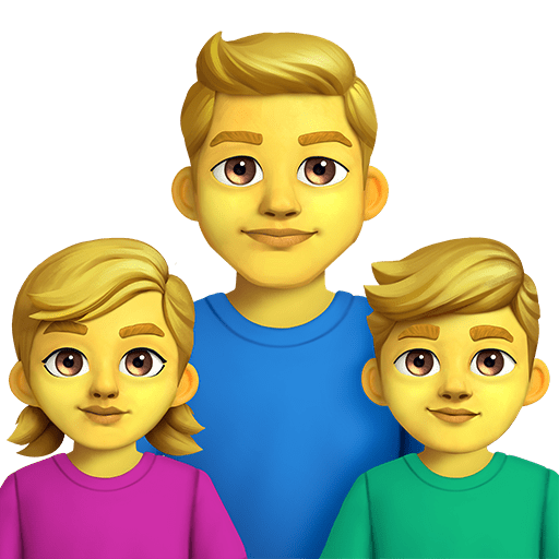 Famiglia: Uomo, Bambina, Bambino
