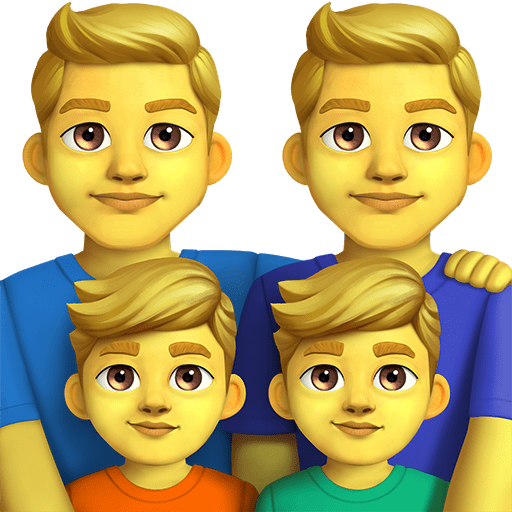 Famiglia: Uomo, Uomo, Bambino, Bambino