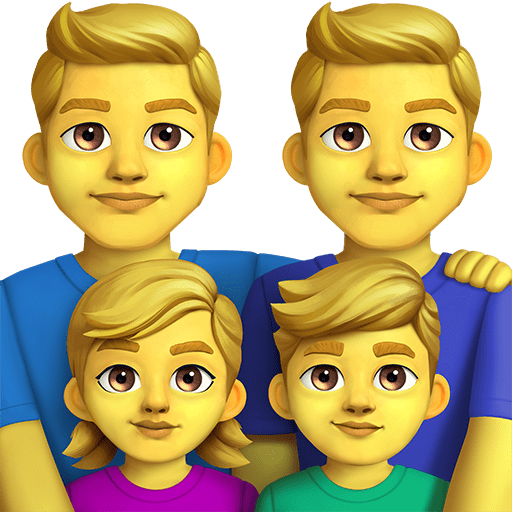 Famiglia: Uomo, Uomo, Bambina, Bambino