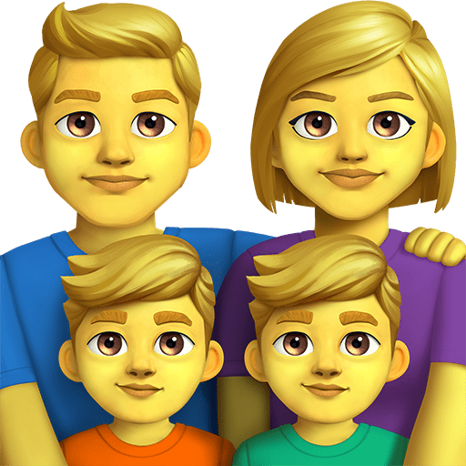 Famiglia: Uomo, Donna, Bambino, Bambino