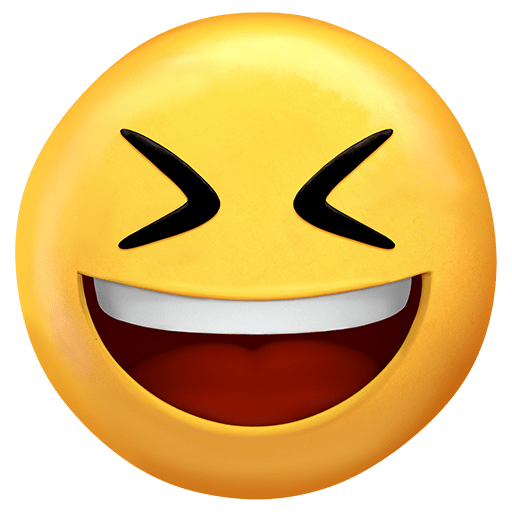 Sorriso A Bocca Aperta Con Occhi Chiusi