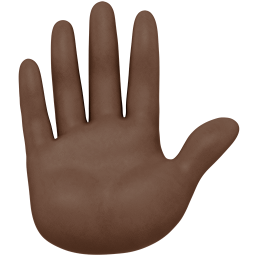 Mano Aperta: Carnagione Scura