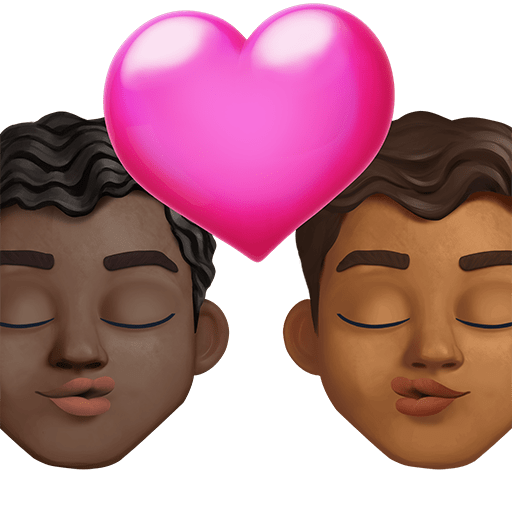 Bacio: Uomo, Uomo, Carnagione Scura, Carnagione Medio-Scura
