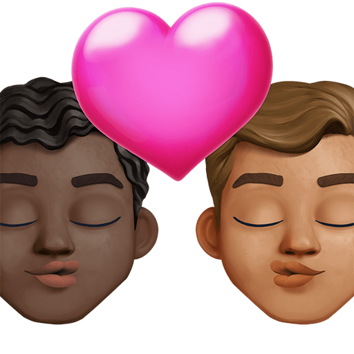 Bacio: Uomo, Uomo, Carnagione Scura, Carnagione Media