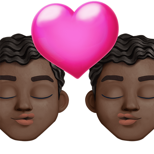 Bacio: Uomo, Uomo, Carnagione Scura