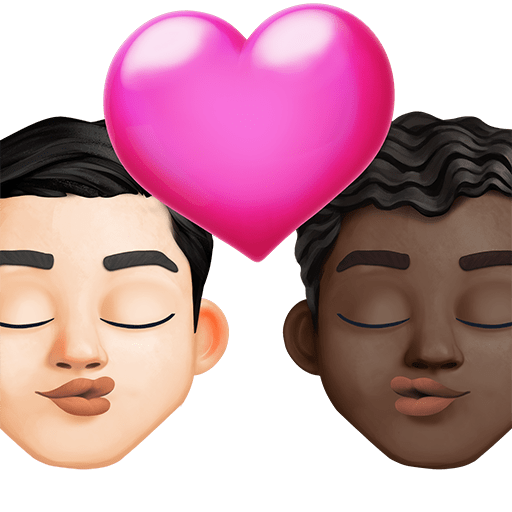 Bacio: Uomo, Uomo, Carnagione Chiara, Carnagione Scura