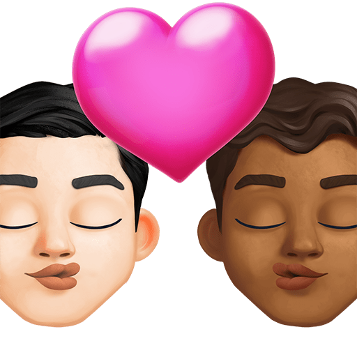 Bacio: Uomo, Uomo, Carnagione Chiara, Carnagione Medio-Scura