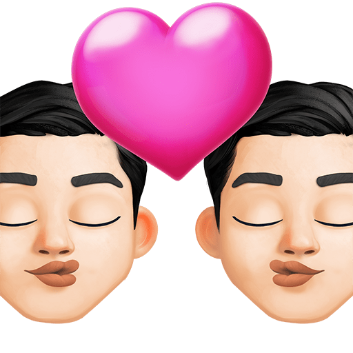 Bacio: Uomo, Uomo, Carnagione Chiara