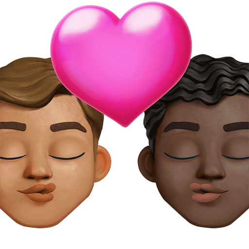 Bacio: Uomo, Uomo, Carnagione Media, Carnagione Scura