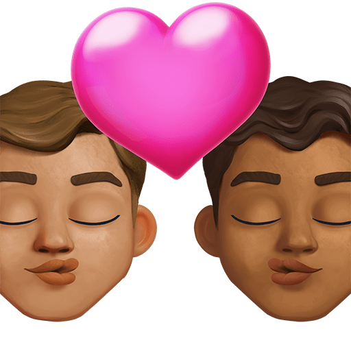 Bacio: Uomo, Uomo, Carnagione Media, Carnagione Medio-Scura