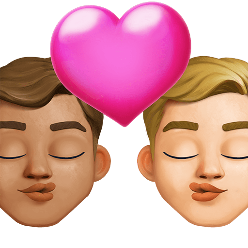 Bacio: Uomo, Uomo, Carnagione Media, Carnagione Medio-Chiara