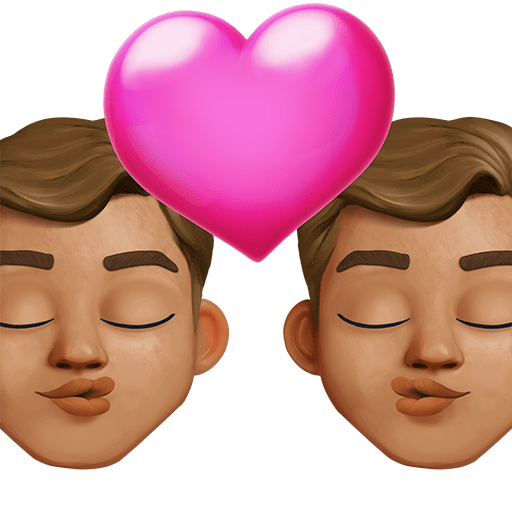 Bacio: Uomo, Uomo, Carnagione Media