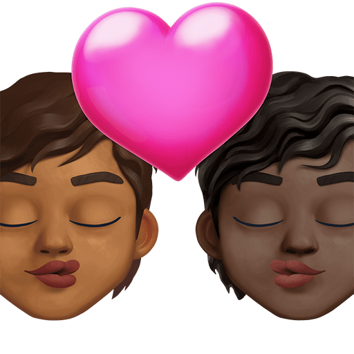 Bacio: Persona, Persona, Carnagione Medio-Scura, Carnagione Scura