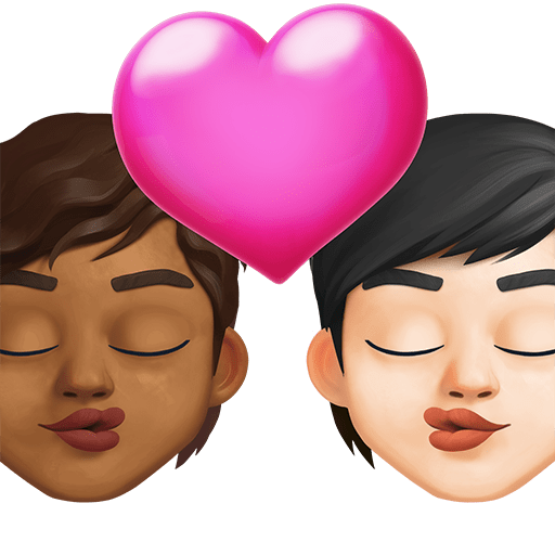 Bacio: Persona, Persona, Carnagione Medio-Scura, Carnagione Chiara