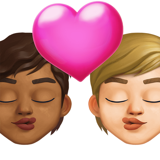 Bacio: Persona, Persona, Carnagione Medio-Scura, Carnagione Medio-Chiara