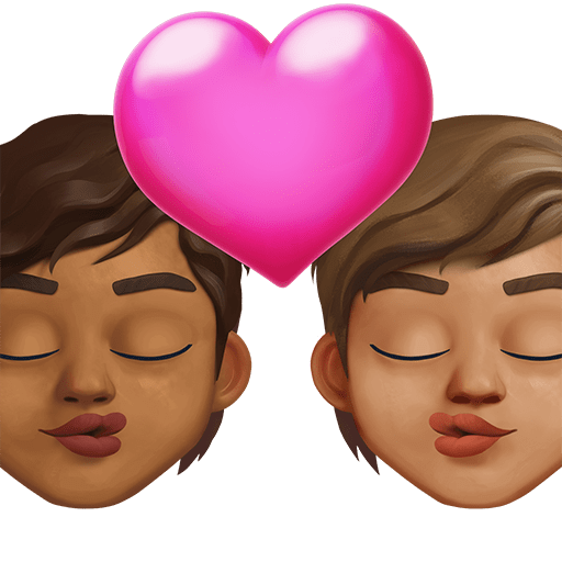 Bacio: Persona, Persona, Carnagione Medio-Scura, Carnagione Media