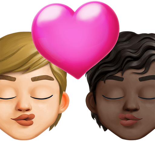 Bacio: Persona, Persona, Carnagione Medio-Chiara, Carnagione Scura