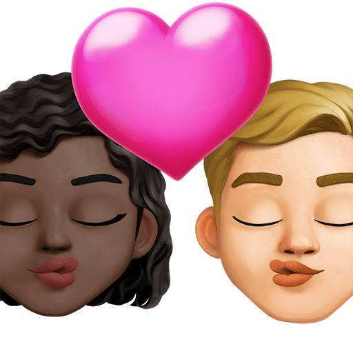 Bacio: Donna, Uomo, Carnagione Scura, Carnagione Medio-Chiara