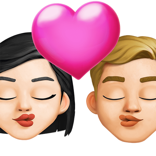 Bacio: Donna, Uomo, Carnagione Chiara, Carnagione Medio-Chiara