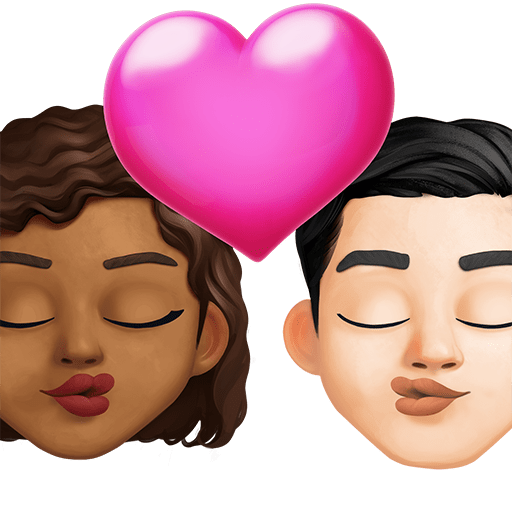Bacio: Donna, Uomo, Carnagione Medio-Scura, Carnagione Chiara