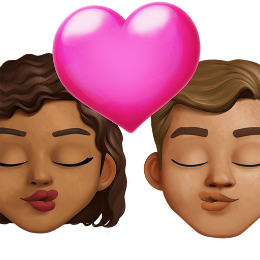 Bacio: Donna, Uomo, Carnagione Medio-Scura, Carnagione Media